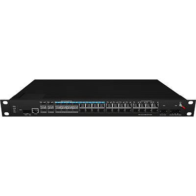 Industrial Rackmount L3 Managed Ethernet Switch  16x10/100/1000M RJ45, 8x1000M Combo, 4x1000M SFP
